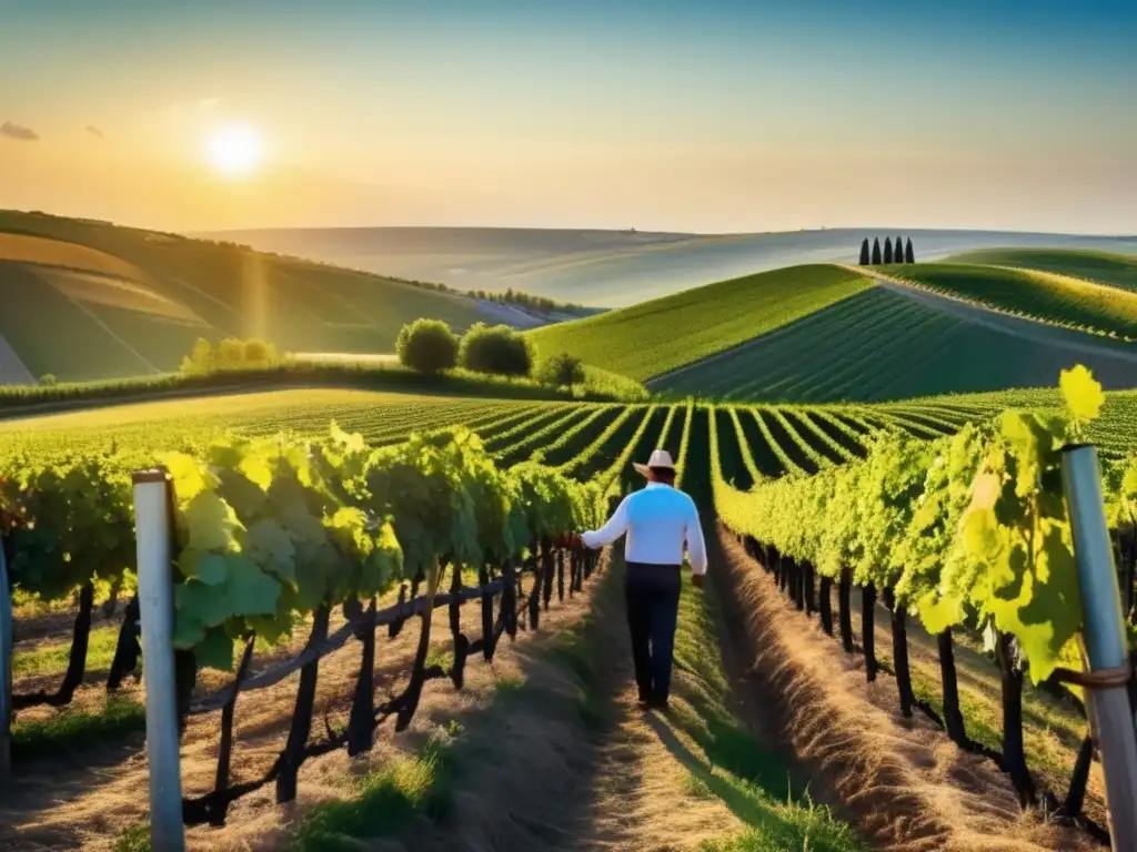 Un paisaje panorámico de los pintorescos viñedos moldavos, reconocidos internacionalmente por su producción de vino