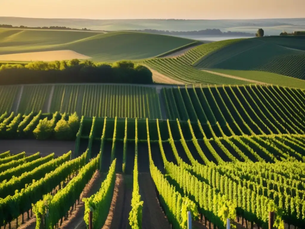 Paisaje sereno de viñedos en Rheingau, Alemania