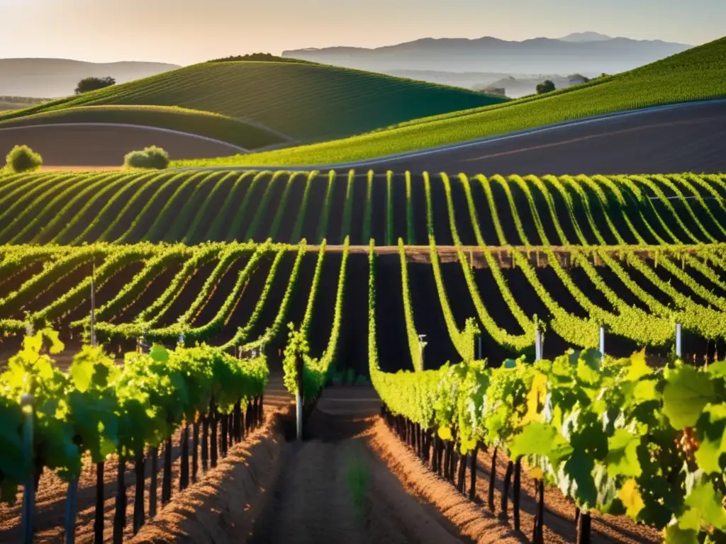 Paisaje vitivinícola con sistemas de riego innovadores en la lucha contra el calentamiento global