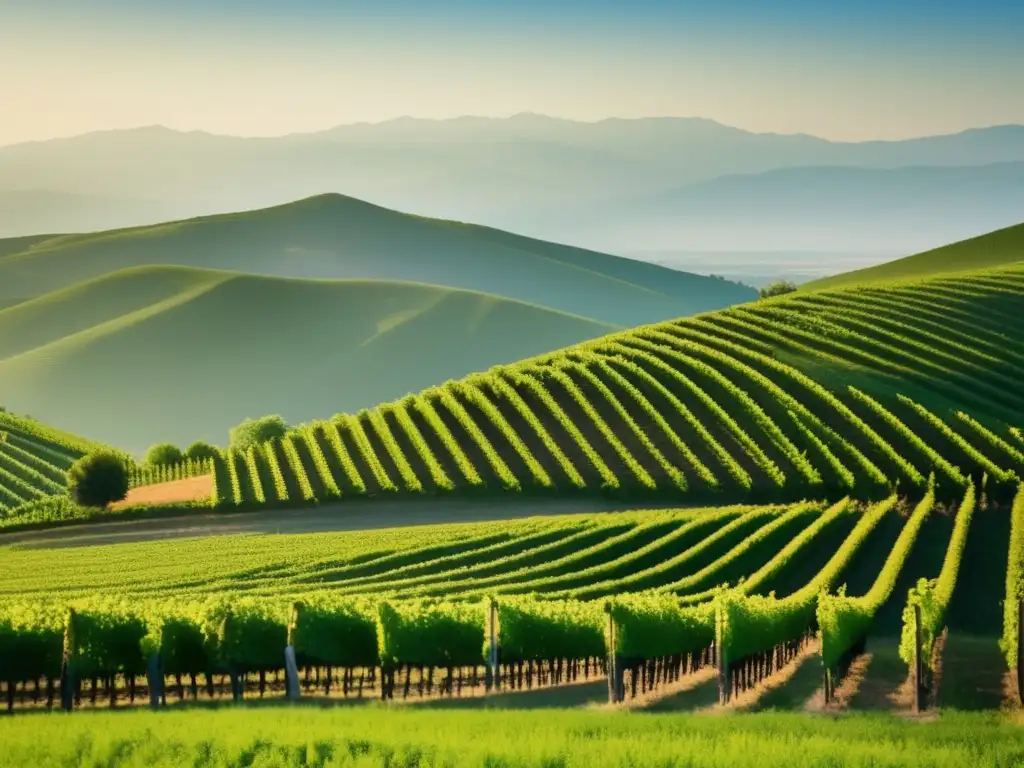 Paisaje de viñedos en Kakheti, región vinícola de Georgia