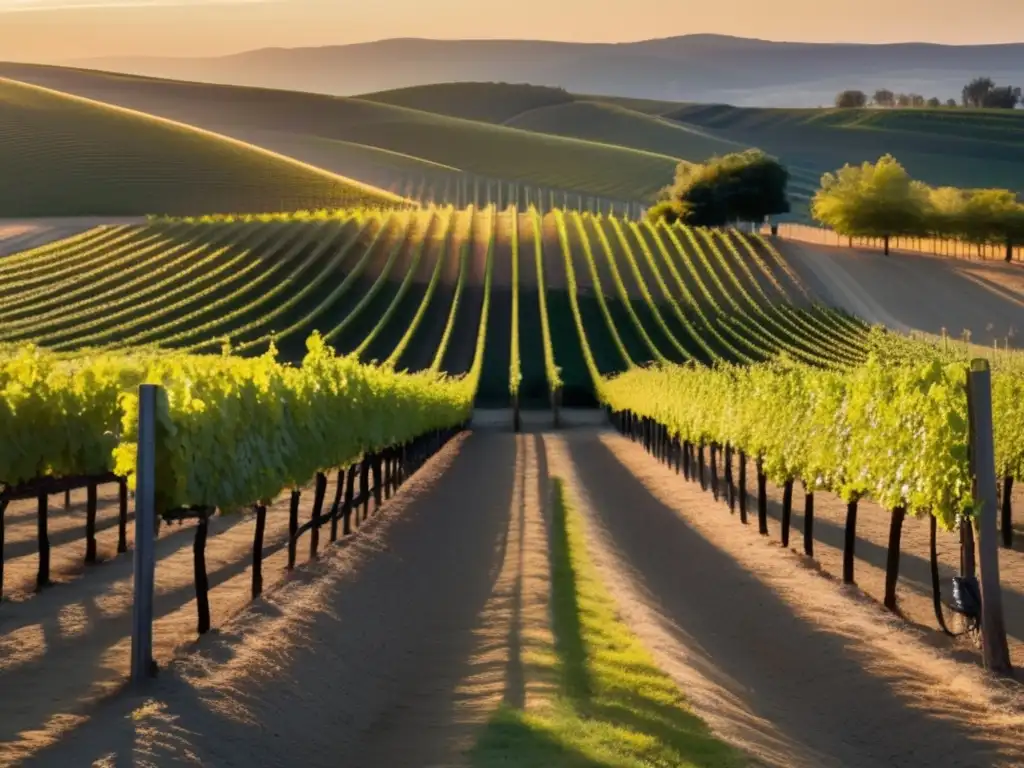 Películas: Viñedos y vinos, serenidad al atardecer, naturaleza y viticultura