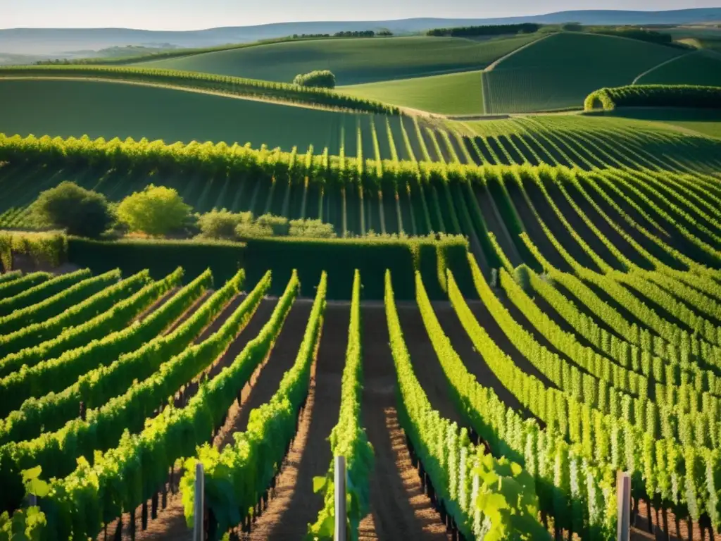 Política climática y vino: Imagen impresionante de viñedos verdes resalta la importancia de la sostenibilidad en la industria vitivinícola