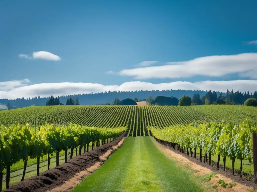 Renacimiento vino Oregon: Innovación tradición - Viñedo sereno en el Valle Willamette, Oregon