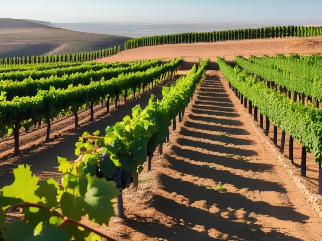 Descubriendo sabores únicos en Jordania: viñedo en armonía, uvas moradas y tierra fértil