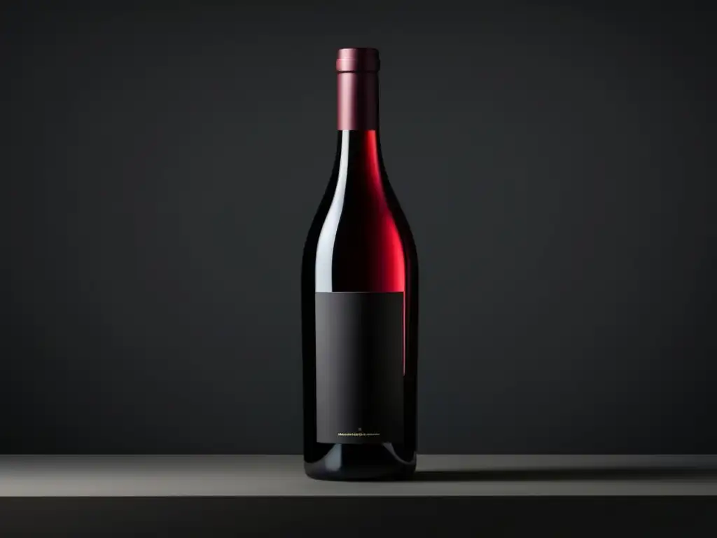 Simplificación artística del vino Merlot, imagen minimalista 8k del artículo