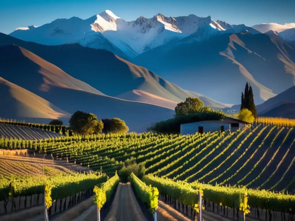 Técnicas innovadoras vinificación sudamericana en viñedo de alta montaña