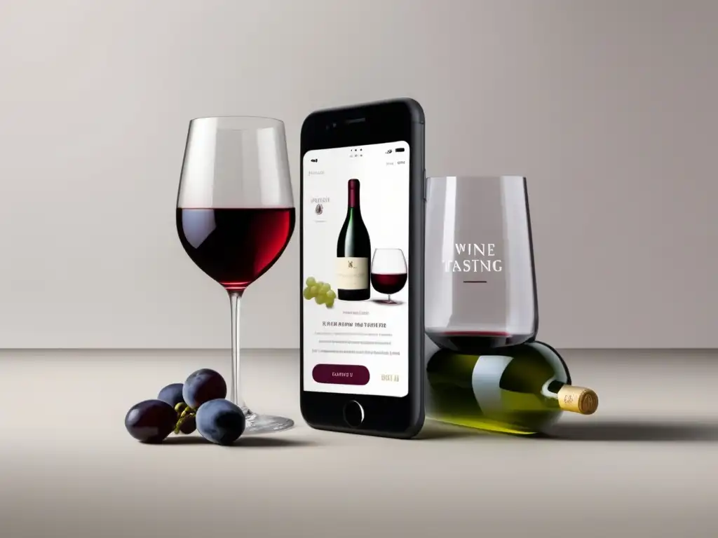 Tecnología digital en la experiencia vinícola: app de cata de vinos con diseño minimalista y funcionalidades avanzadas