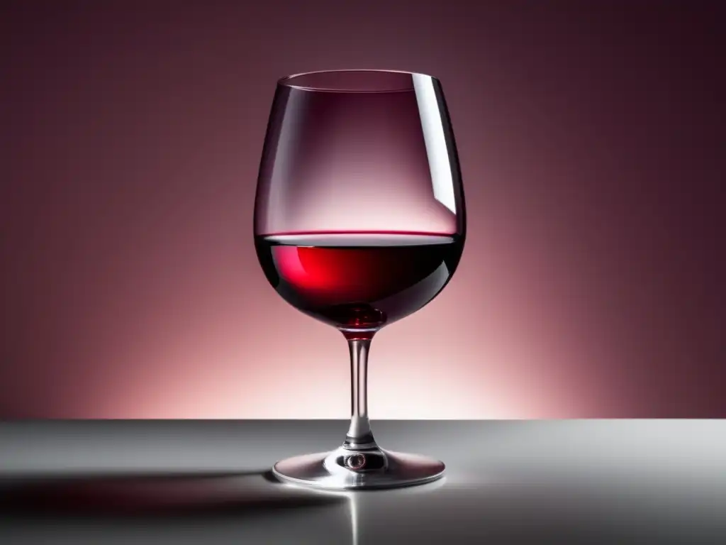 Vino tinto elegante con resplandor suave - Prevención de resaca al beber vino