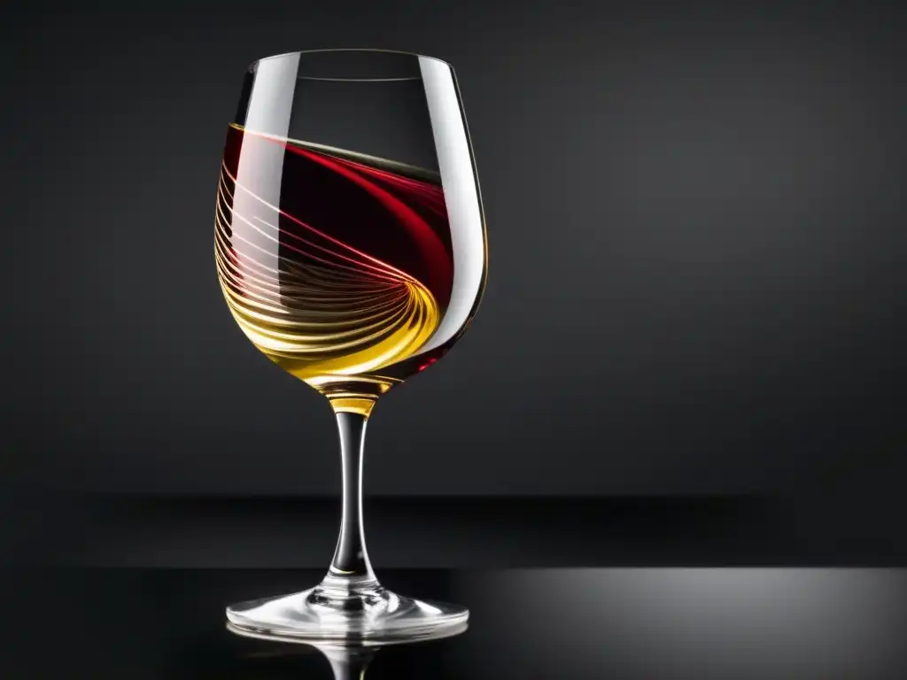 Vino tinto elegante y saludable para pulmones