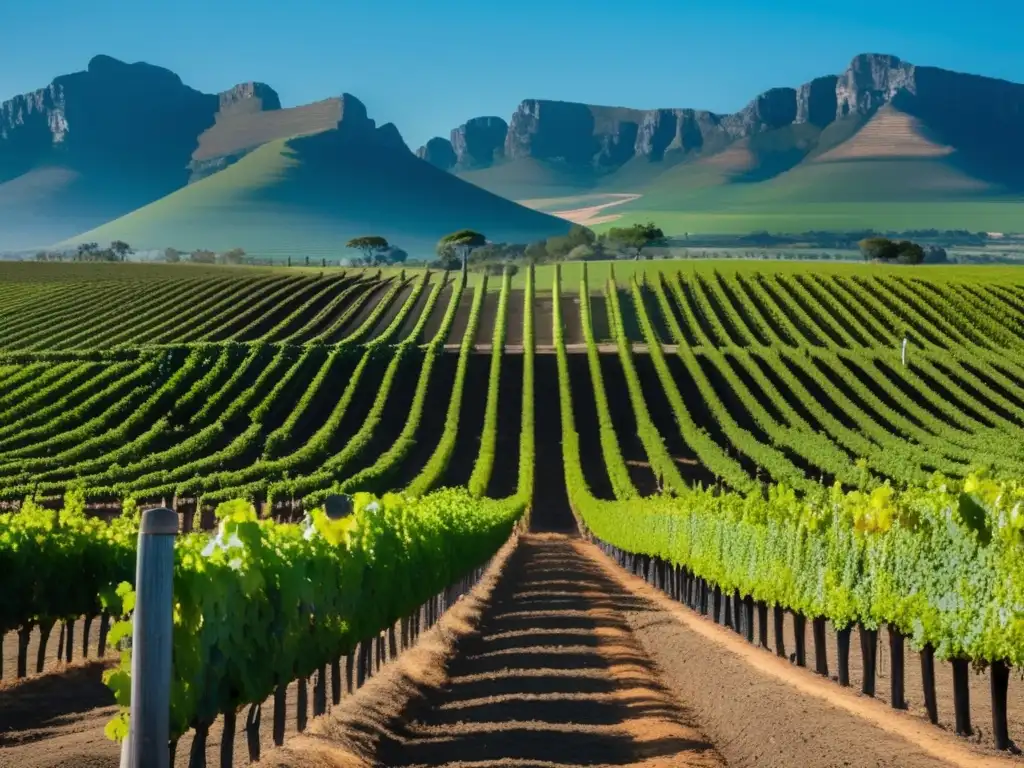 Tour vinícola Sudáfrica Stellenbosch Franschhoek: viñedo minimalista que captura la esencia de la cultura del vino