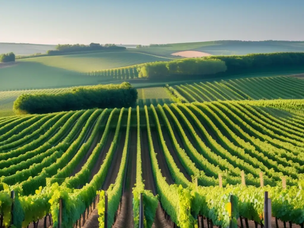 Tradiciones vinícolas de Borgoña: viñedo 8k detallado con elegancia, belleza natural y tranquilidad