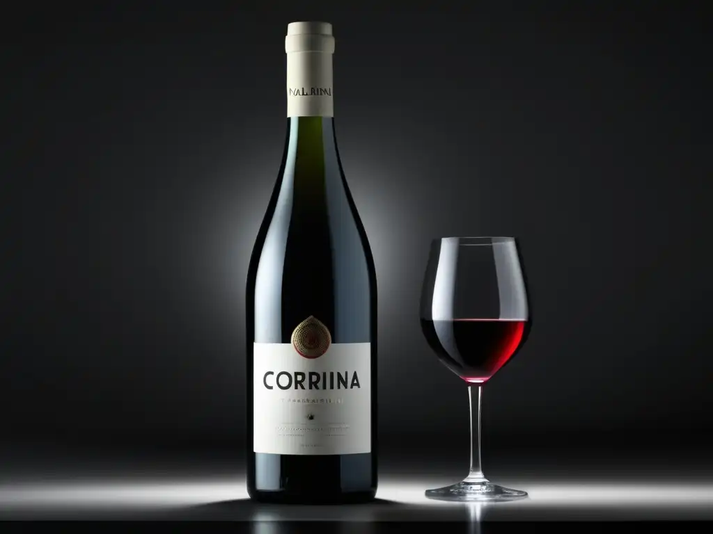 Variedad de uva Corvina en Valpolicella, elegante y minimalista