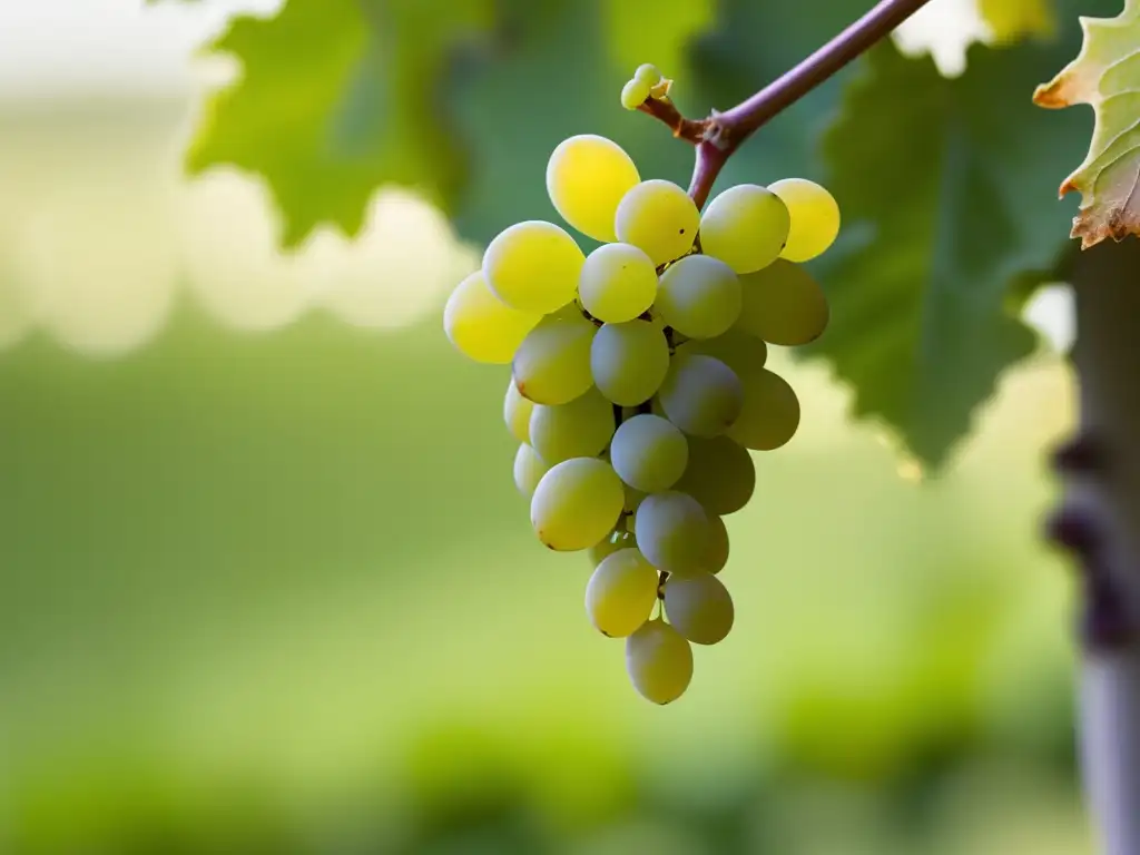 Elegante vid de Viognier con uvas doradas Viognier: Variedad de uva resurgente, elegante y dorada