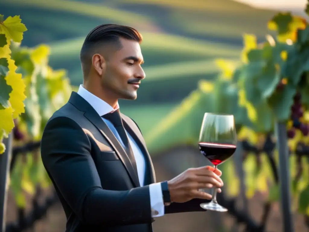 Sommelier promoviendo variedades de uva menos conocidas y vinos elegantes