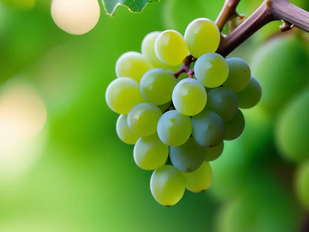 Variedades de uva Verdejo en Rueda, racimo fresco y vibrante