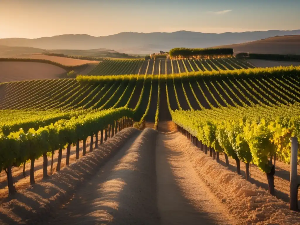 Variedades de uva Tempranillo en la Rioja: una imagen minimalista que captura la esencia y belleza de la viña