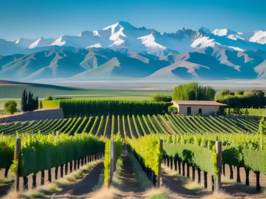 Viñedo en Mendoza, Argentina - Consejos para itinerario vinícola América del Sur