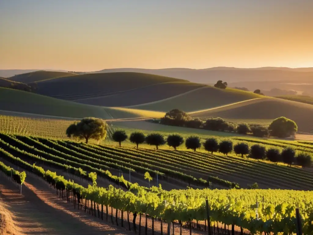 Viñedo al atardecer: belleza y calidad de los mejores vinos australianos