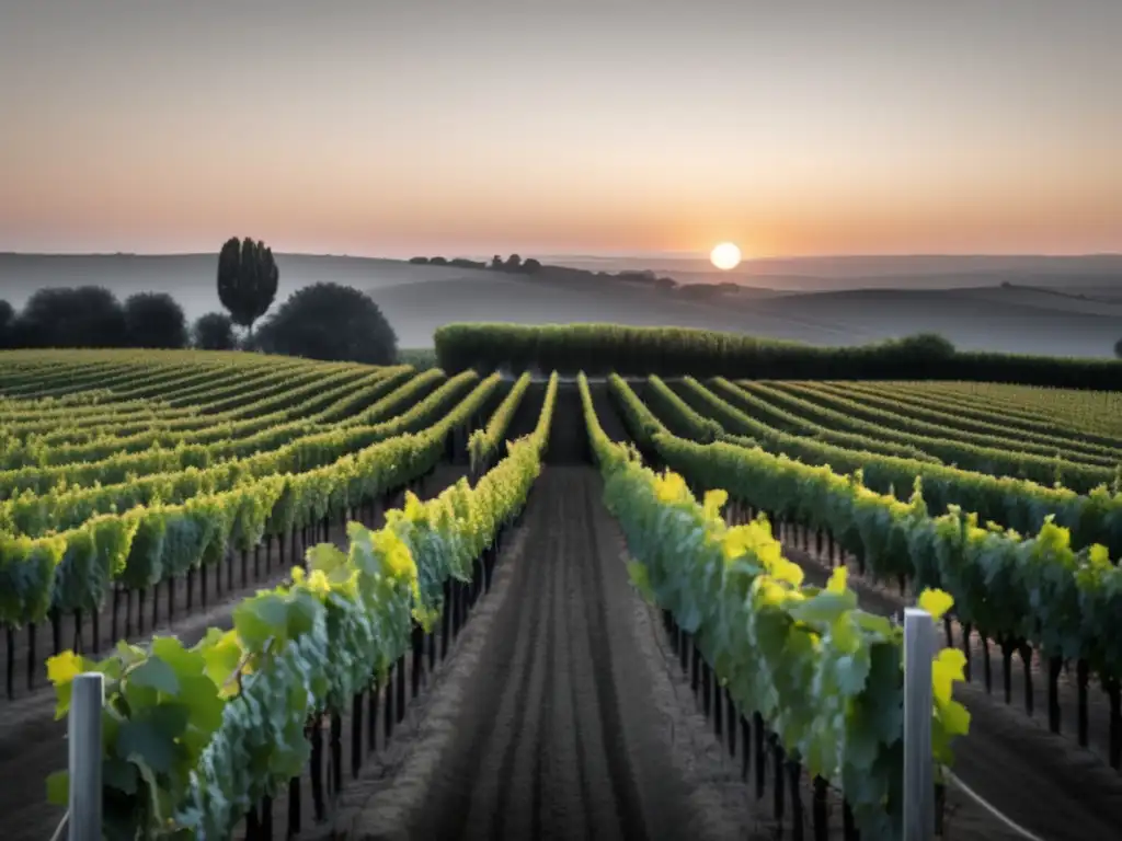 Viñedo al atardecer: Contexto histórico vino cine bélico