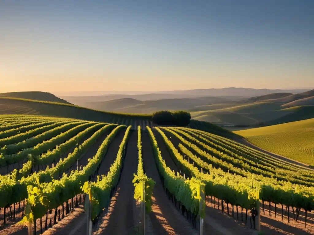 Viñedo al atardecer: Terroir DRC - Aubert de Villaine