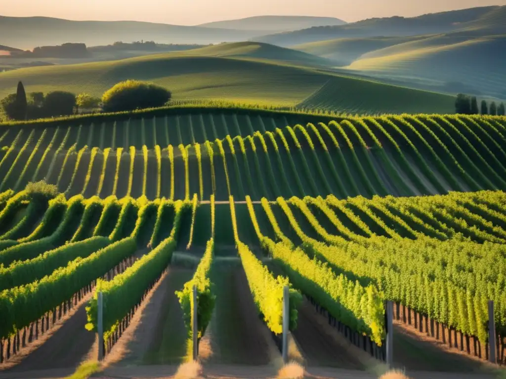 Viñedo al atardecer, tranquilidad y elegancia - Vino bajo en alcohol: alternativas saludables