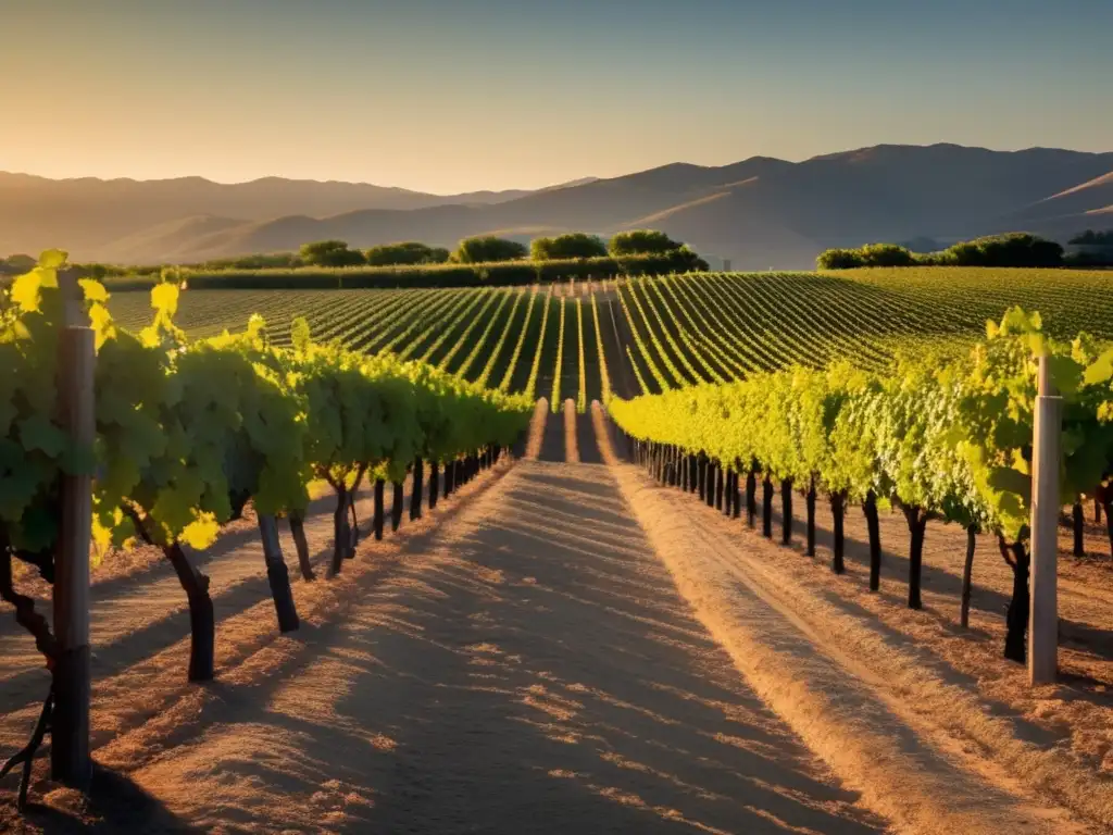 Viñedo dorado con uvas garnacha: Beneficios y características de la garnacha