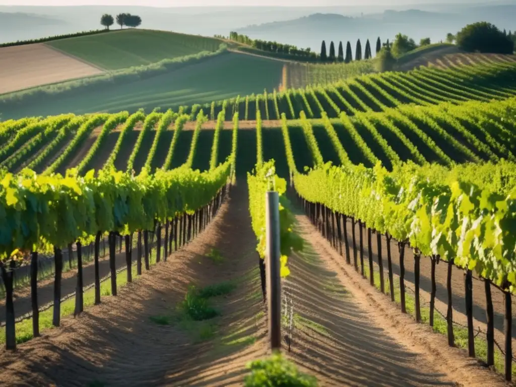 Viñedo en la región de Piemonte, Italia: Barbera Piemontesa, equilibrio acidez y frutosidad