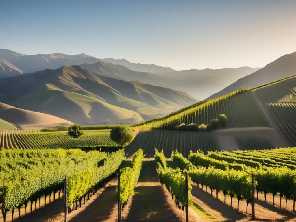 Viñedo en los Andes: belleza natural y vinos clima frío América Sur