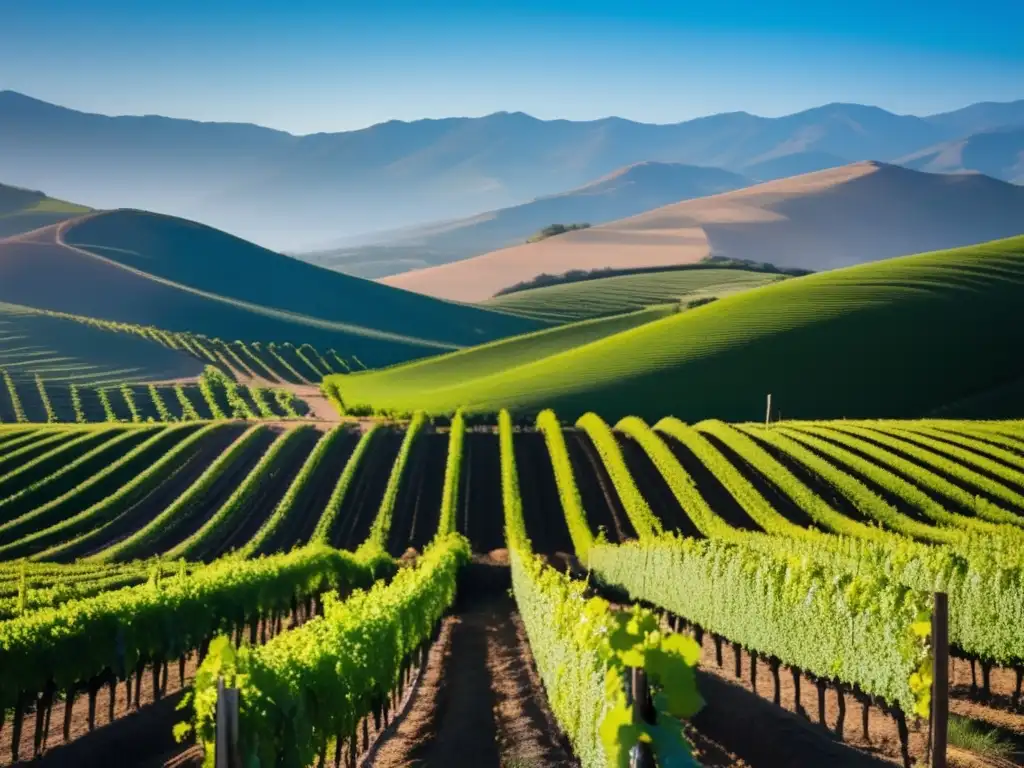 Viñedo en Valle de Casablanca, Chile - Vinos clima frío América Sur