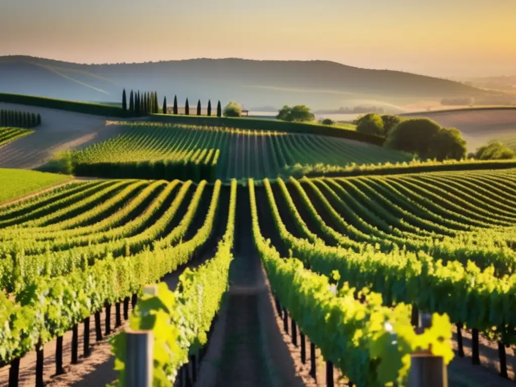 Viñedos al atardecer: Movimiento vinícola natural autenticidad