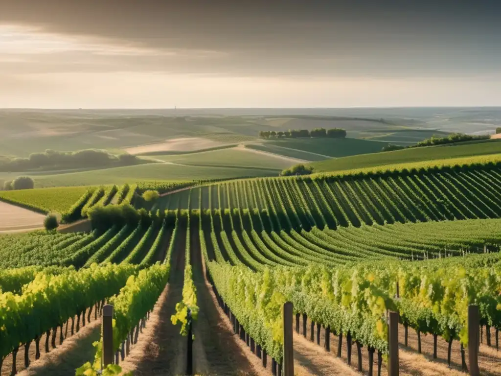 Viñedos de Bordeaux, Francia: Región vinícola emblemática con paisaje sereno y sofisticado