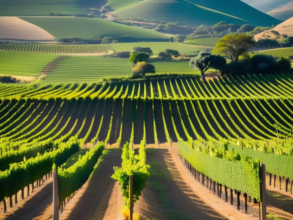 Viñedos de Sudáfrica en época de cosecha, resaltando la belleza y la importancia del vino premiado