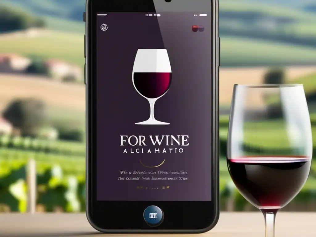 Estandarización del vino tecnología: una app elegante y moderna para disfrutar del vino, con recomendaciones, catas virtuales y bodega digital