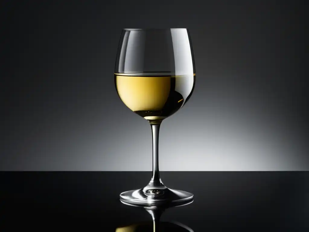 Copa de vino minimalista Vino blanco para maridar cocina nepalesa en copa minimalista