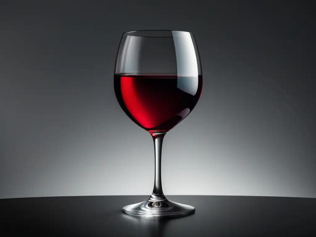 Vino y dieta cetogénica: elegante imagen de una copa llena de vino rojo