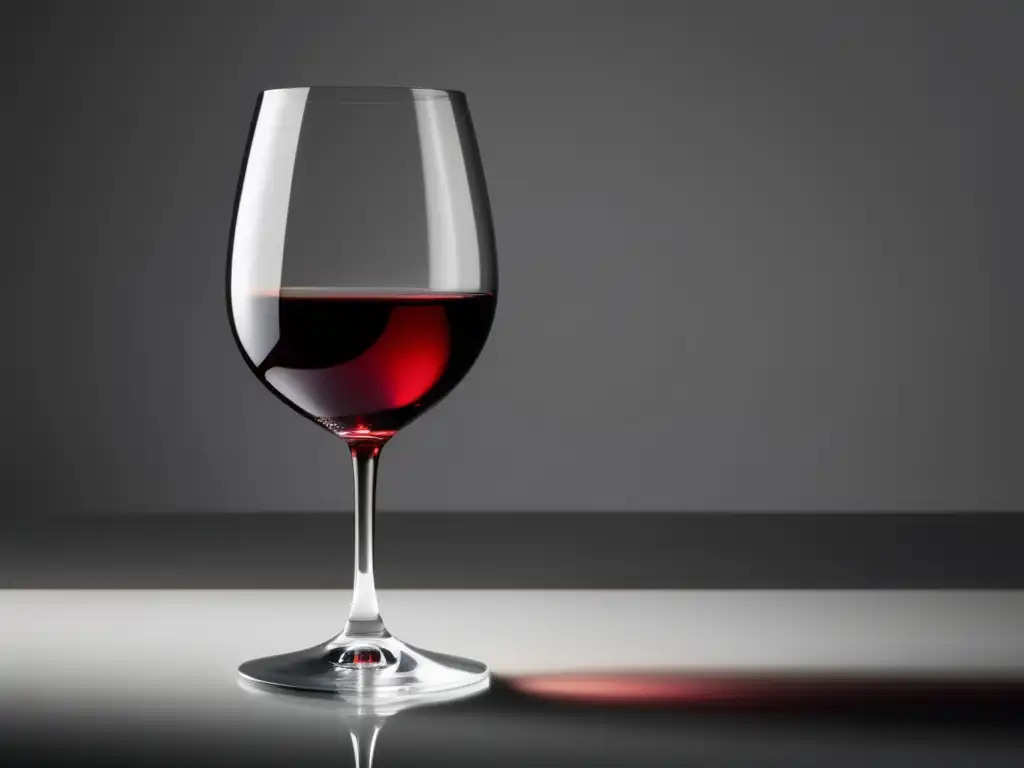 Copa de vino elegante, minimalista y sofisticada en fondo blanco - Estrategias de retargeting para amantes del vino