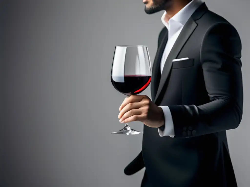 Sommelier examinando vino: Importancia del sommelier enología