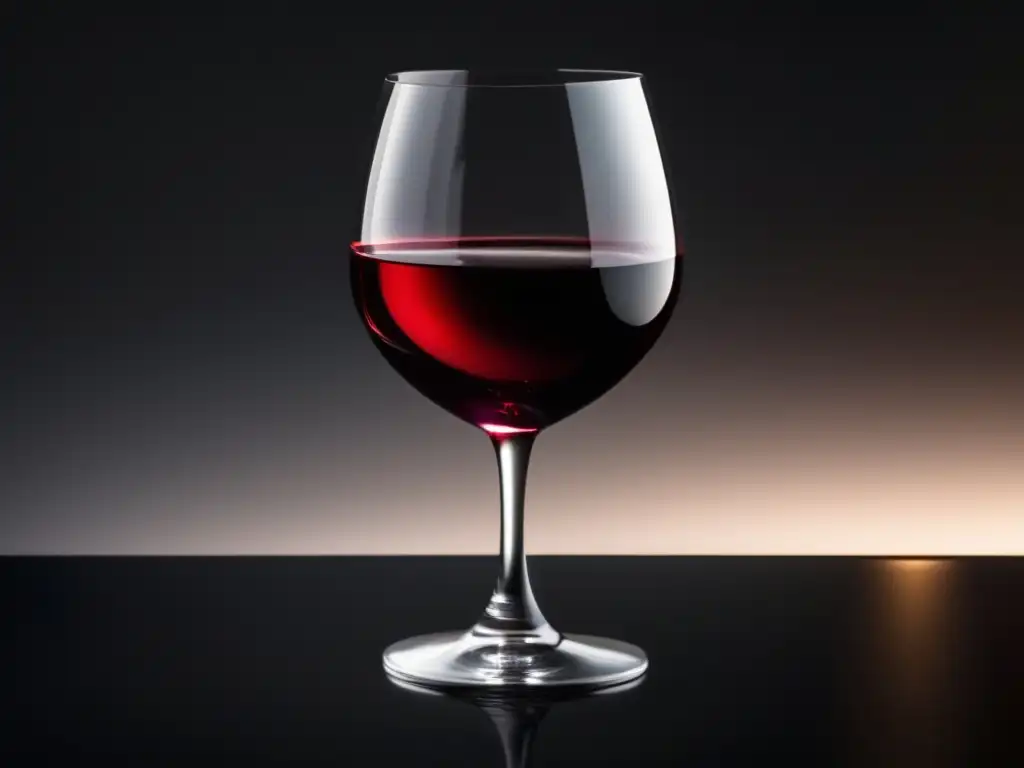 Copa de vino minimalista, refleja luz y elegancia