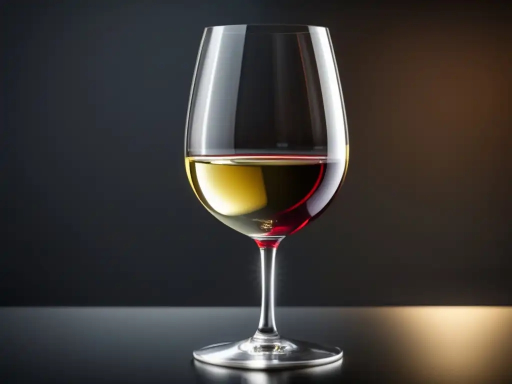 Vino como probiótico natural: copa de vino rojo en mesa moderna