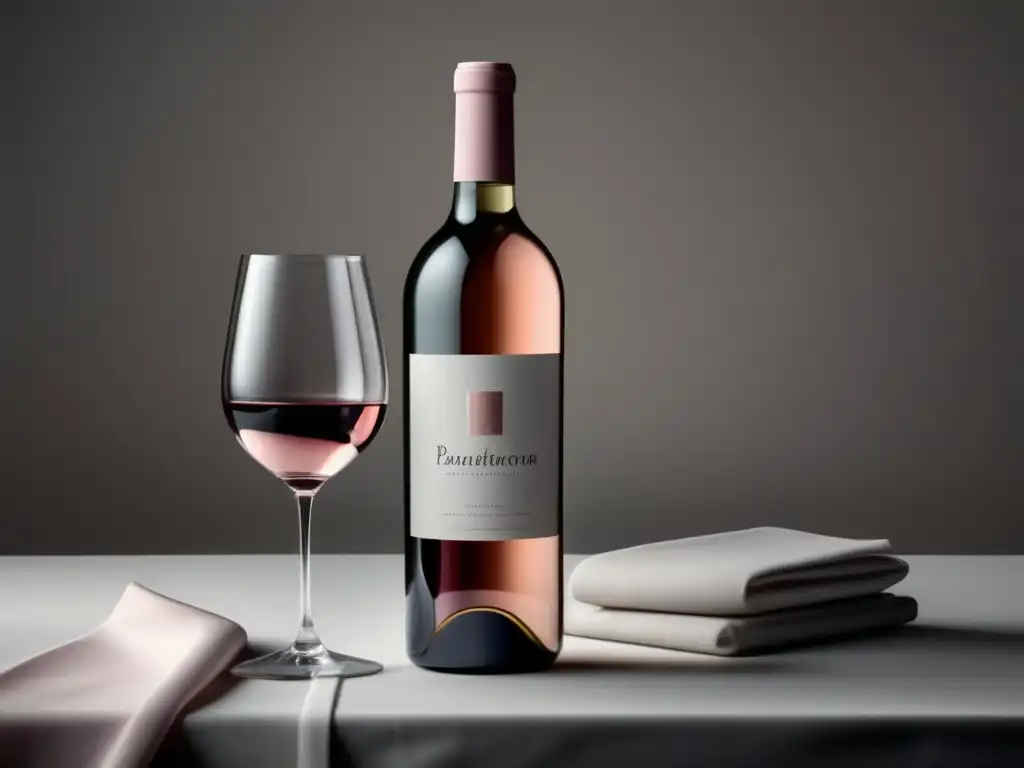 Vino rosado y vaso, elegancia y frescura - Maridaje vinos rosados comidas ligeras