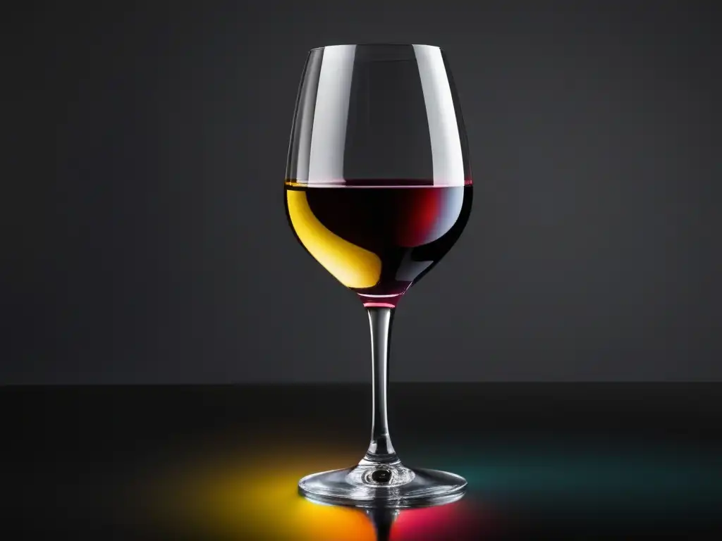 Vinos sin alcohol para brindar: copa de vidrio transparente con vino efervescente y vibrante