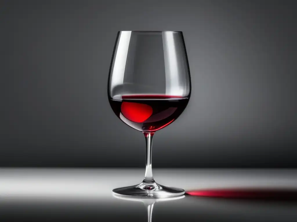 Vinos sin alcohol para dietas especiales: elegante copa de vino tinto no alcohólico, vibrante y tentador