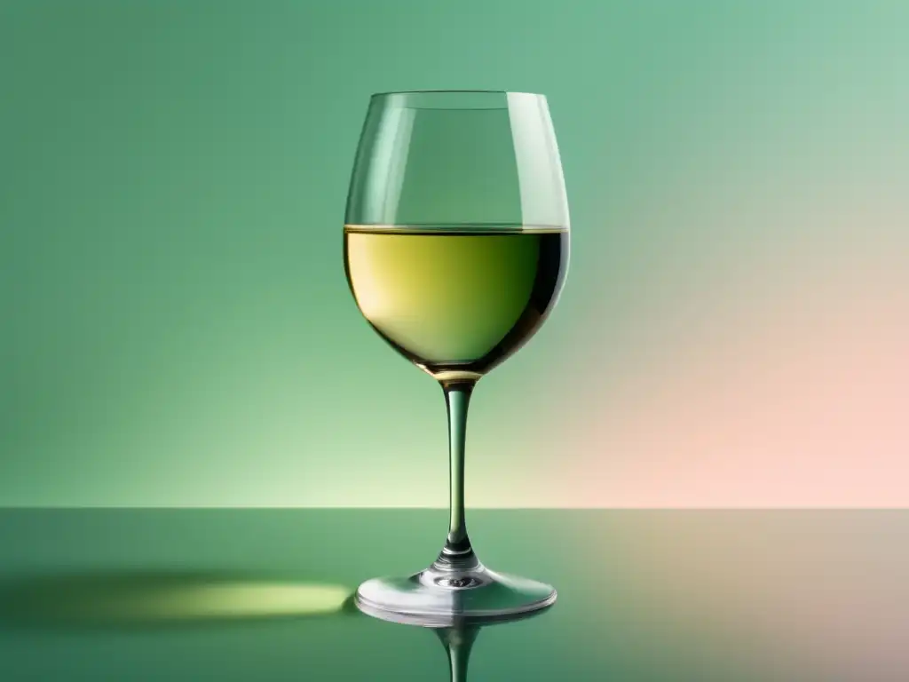 Vinos sin alcohol: Innovación o contradicción - Glass of non-alcoholic wine in elegant setting