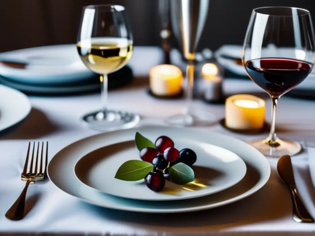 Elegante mesa de vinos Vinos para maridar cocina nepalesa en mesa elegante