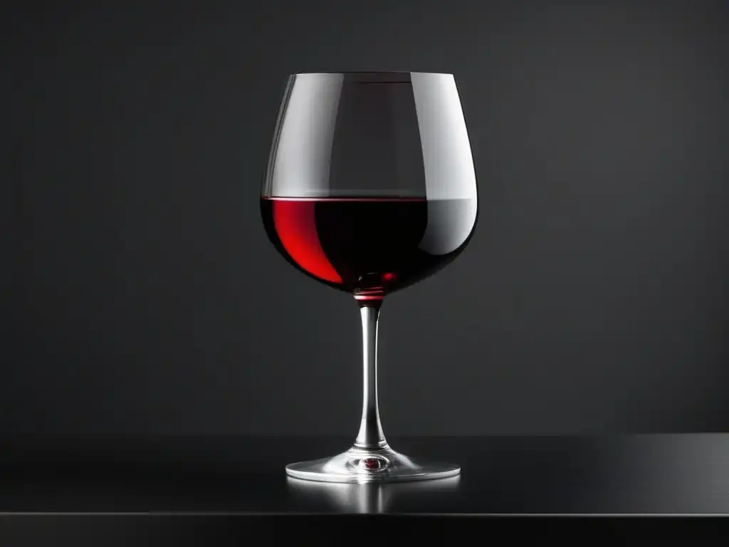 Guía degustación vinos europeos: copa de vino elegante y minimalista