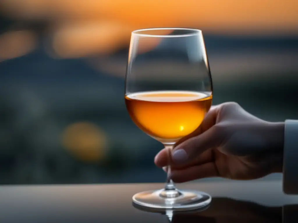 Vinos naranja: categoría emergente, elegancia y sofisticación en imagen minimalista del vino de naranja