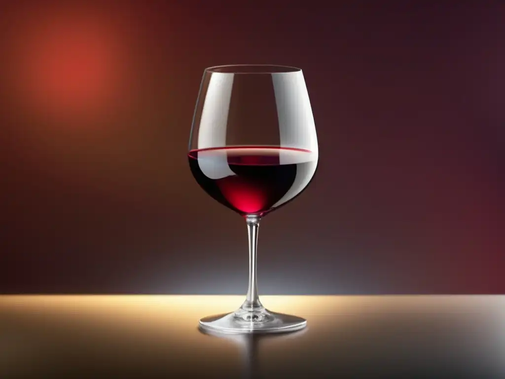 Vinos tradicionales de Armenia y maridajes: copa de vino rojo armenio elegante y minimalista