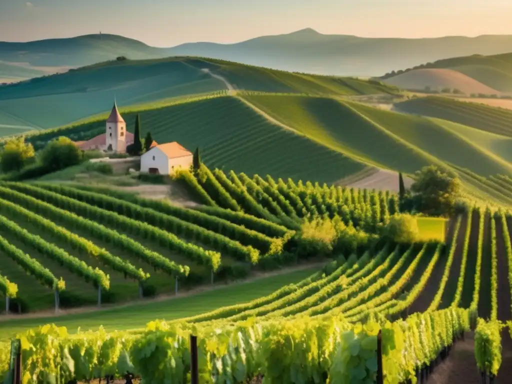 Vinos de Hungría: paisaje de viñedos verdes y majestuosas montañas