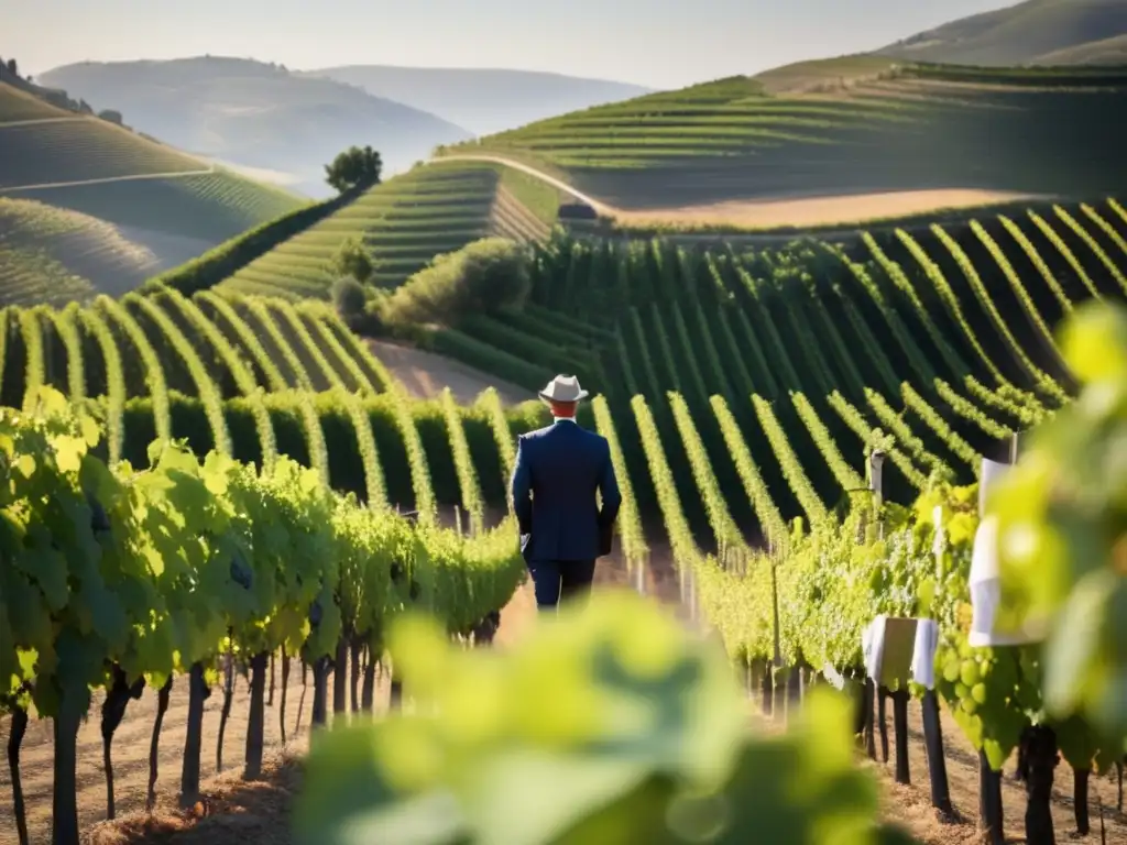 Dirk Niepoort: Visionario Vino Douro en un viñedo exuberante rodeado de uvas verdes